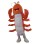 Adult Cartoon Red American Lobster Mascot Costume 