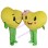 Adult Cartoon Couple Yellow Heart Lightweight Mascot Costume 