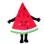 Cartoon Red Triangle Watermelon Mascot Adult Costume 