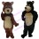 Brown Bear & Black Bear Mascot Costume 