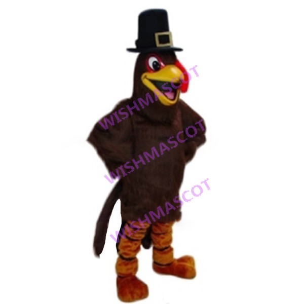 Thanksgiving Pilgrim Turkey Mascot Costume 