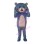 Cute Cartoon Blue Bear Mascot Costume 