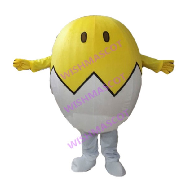 Adult Cartoon Egg Egg Shell Mascot Costume 