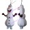 Benevolent Snowman Olaf Mascot Costume 