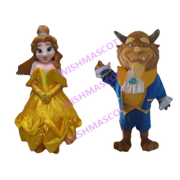 Beauty And The Beast Mascot Costume 