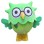 Lightweight Cartoon Green Owl Mascot Costume 