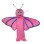 Adult Size Pink Butterfly Mascot Costume 