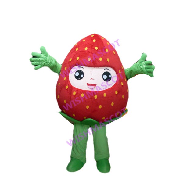 Deluxe Cartoon Strawberry Lightweight Mascot Costume 