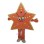 Lightweight Cartoon Orange Starfish Mascot Adult Costume 