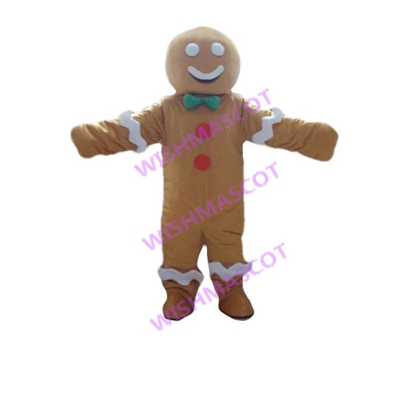 Gingerbread Man Mascot Adult Costume 