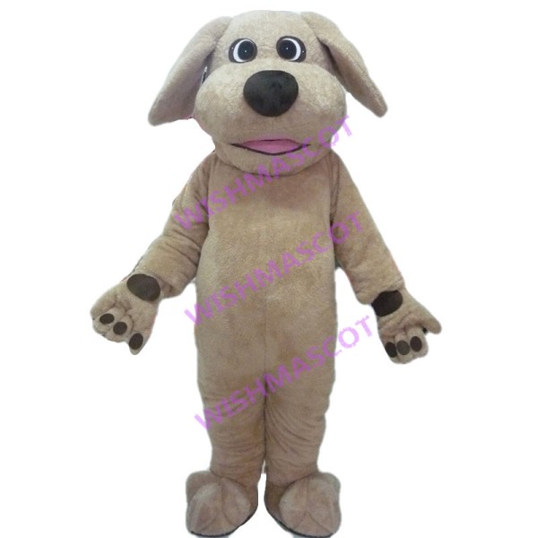 Lovely Beige Dog Mascot Adult Costume 
