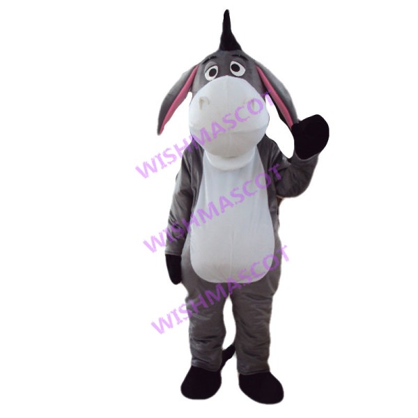 Gloomy Eeyore the Donkey Mascot Costume 