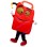 Red Cartoon Gas Can Lightweight Mascot Costume 