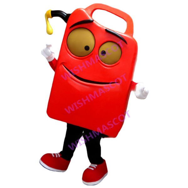 Red Cartoon Gas Can Lightweight Mascot Costume 