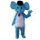 Cartoon Adult Blue Elephant Mascot Costume 
