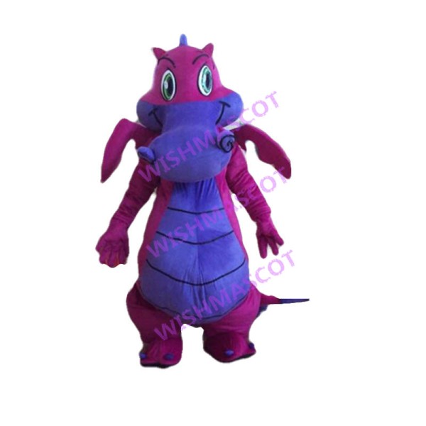 Pink & Purple Dragon Mascot Costume 