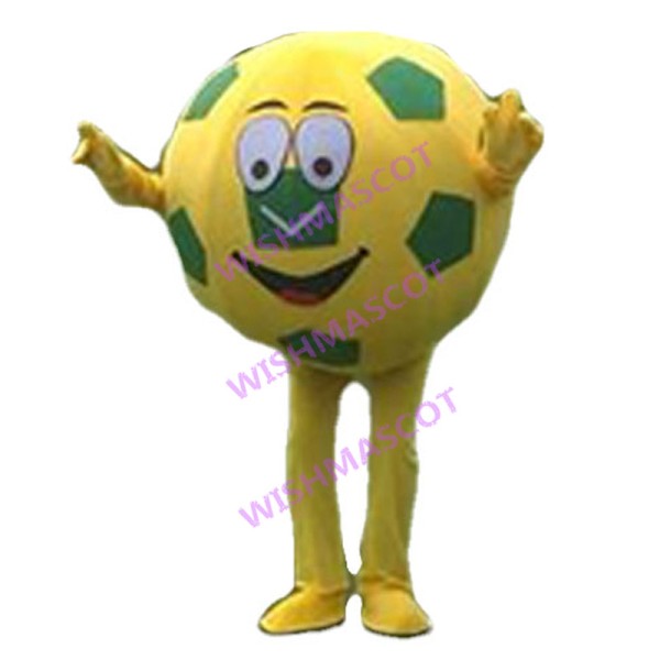 Lightweight Cartoon Yellow Football Mascot Adult Costume 