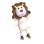 Adult Cartoon Beige Lion Mascot Costume 