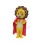 Cute Cartoon Superhero Yellow Little Lion Mascot Costume 
