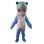 Adult Cartoon Thin Teeth Blue Shark Mascot Costume 