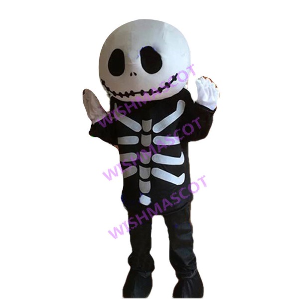 Skeleton Mascot Adult Costume For Halloween Party