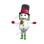 Winter Gentleman Snowman Mascot Costume 