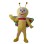 Lovely Cartoon Yellow Butterfly Mascot Costume 