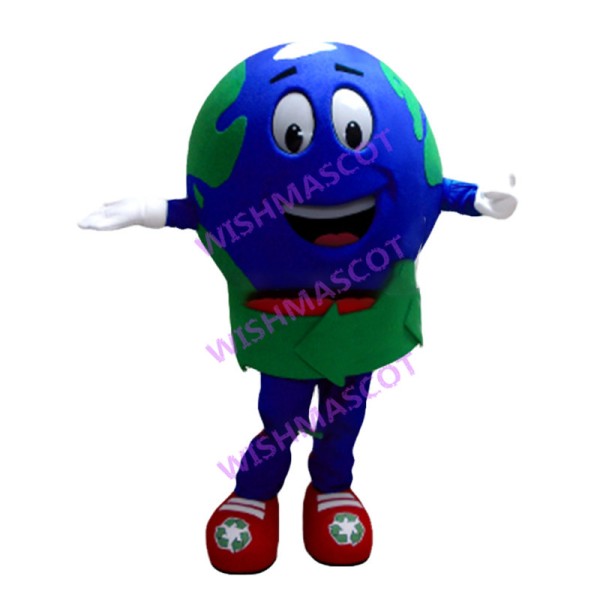 Lightweight Cartoon Recycling Globe Mascot Adult Costume 