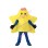 Cute Cartoon Yellow Star Girl Mascot Costume 