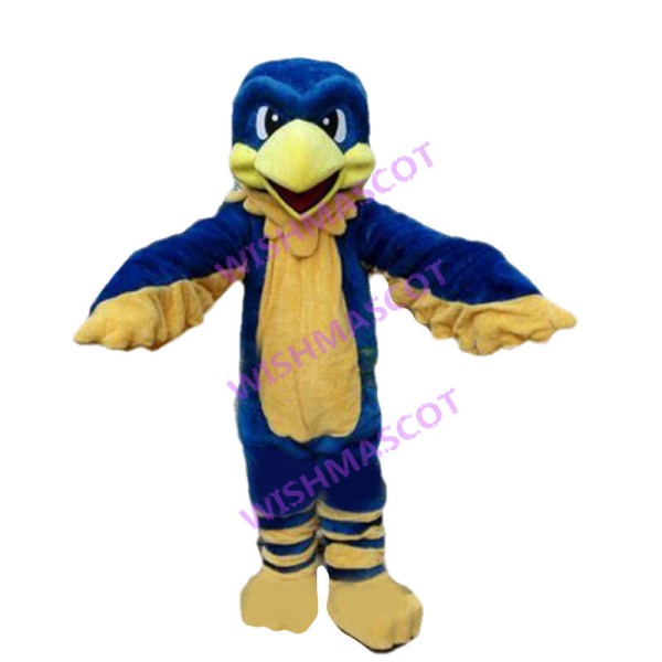 Blue Hawk Cub Mascot Adult Costume 