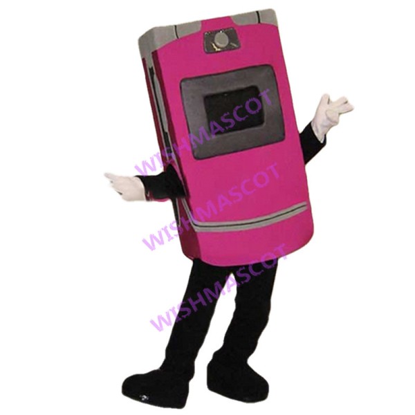 Deluxe Pink Flip Phone Mascot Adult Costume 