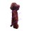 Brown Dog Long Fur Mascot Costume 
