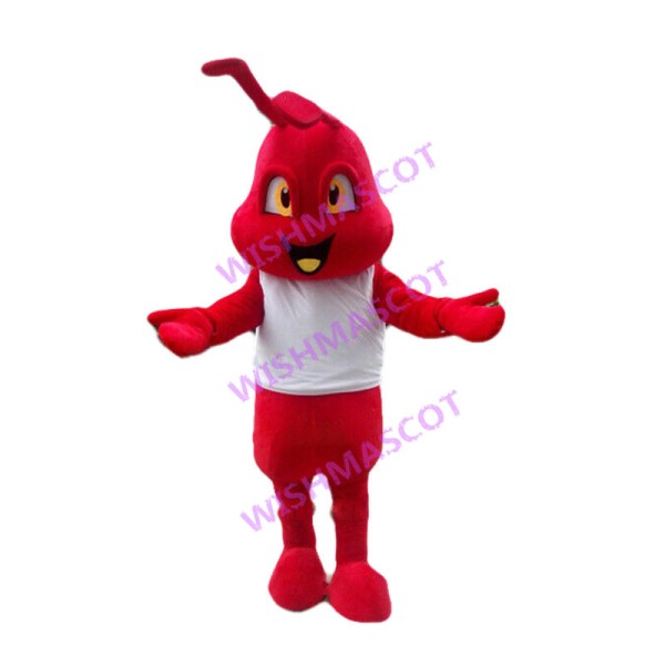 Adult Cartoon Red Ant Mascot Costume 