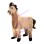 Brown Horse Mascot Costume For 2 Person