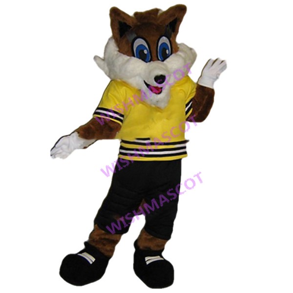 Lovely Fox Sport School Mascot Adult Costume 