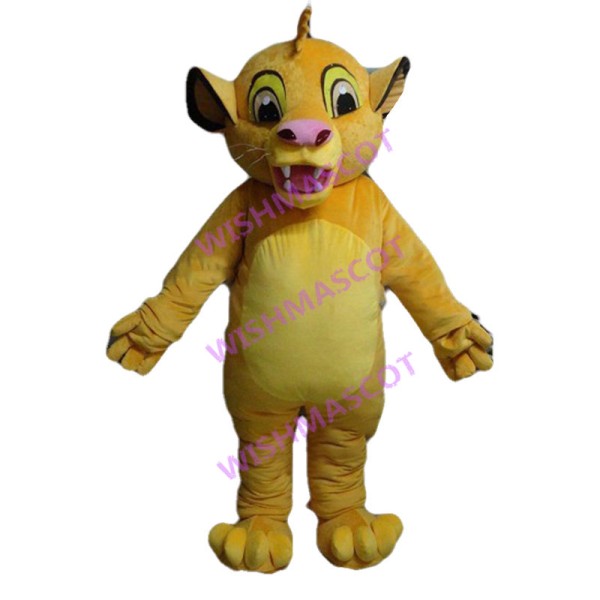 Adventurous Lion Cub Simba Mascot Costume 