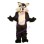 Friendly Black Wolf Mascot Costume 