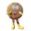 Surprised Cartoon Pancake Lightweight Mascot Adult Costume 