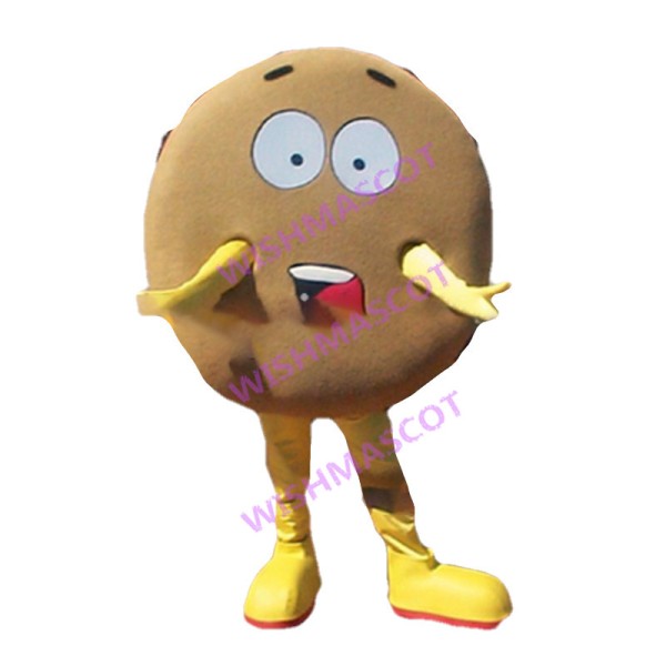Surprised Cartoon Pancake Lightweight Mascot Adult Costume 