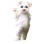Cute White Cat Animal Mascot Costume 