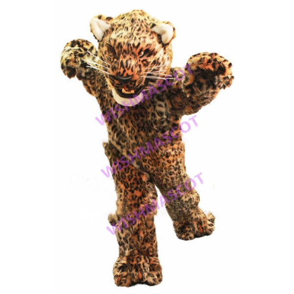 Racing Leopard Mascot Costume 