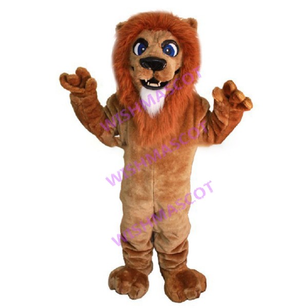Growling African Lion Mascot Costume 