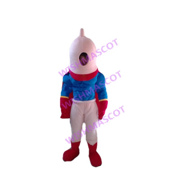Condom Superman Mascot Costume 