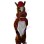Lovely Horse With Red Horse Mascot Costume 