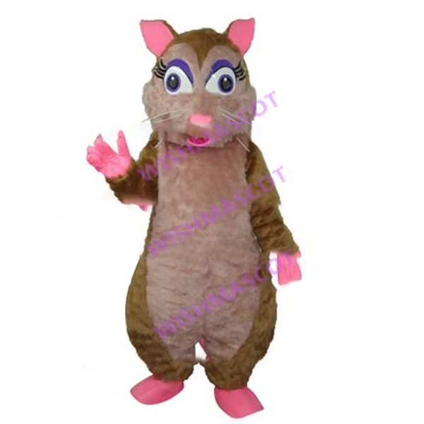 Plush Brown Mouse Mascot Adult Costume 