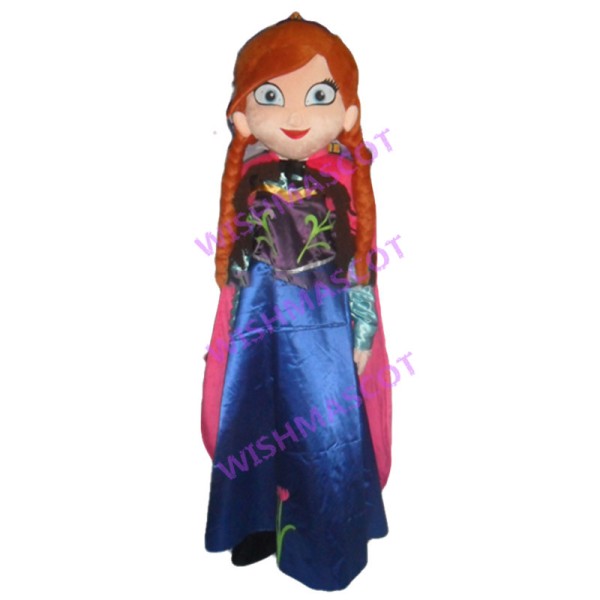 Courageous Princess Anna Mascot Costume 