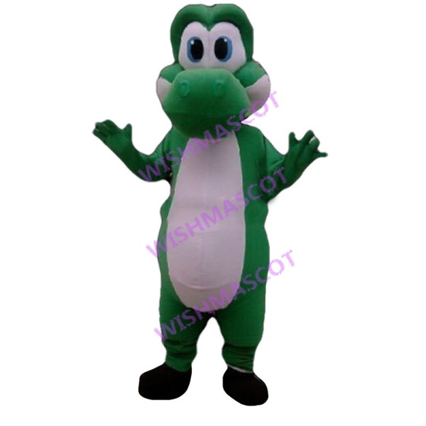 Adorable Green Dinosaur Yoshi  Mascot Costume 