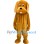 Lovely Golden Dog Mascot Costume 