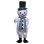 Gentleman Snowman Mascot Costume 