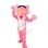 Adult Cartoon Pink Panther Mascot Costume 